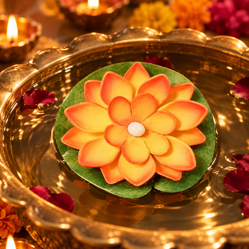 Floating Lotus Water-Sensor Candles – Pack of 4